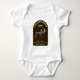 Body Para Bebê Chocolate Moose Café
