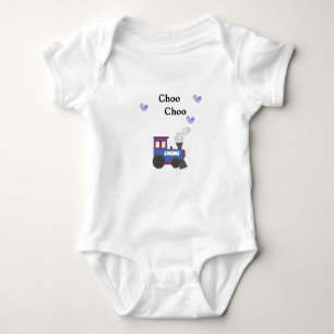 Body Para Bebê Choo Choo Train com Blue Birds