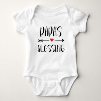Body Para Bebê Christelijk baby romper - Papa's Blessing.