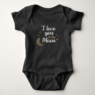 Body Para Bebê Christelijke Baby Romper - Eu te amo na lua