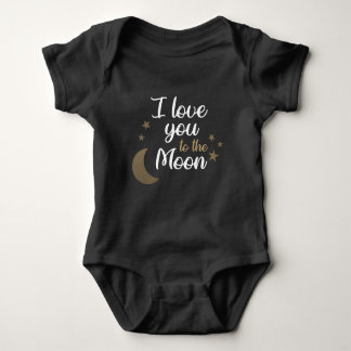 Body Para Bebê Christelijke Baby Romper - Eu te amo na lua