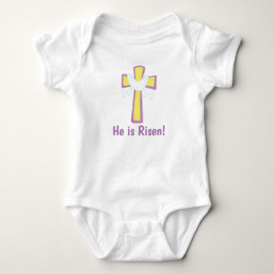 Body Para Bebê Christian Ele é Risen