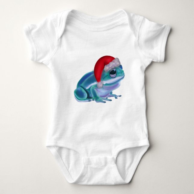 Body Para Bebê Christmas frog (Frente)