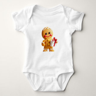 Body Para Bebê Christmas gingerbread man