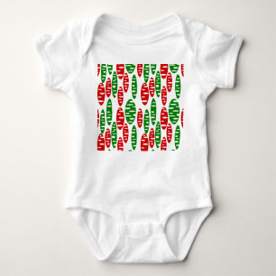 Body Para Bebê Christmas Holey Oval