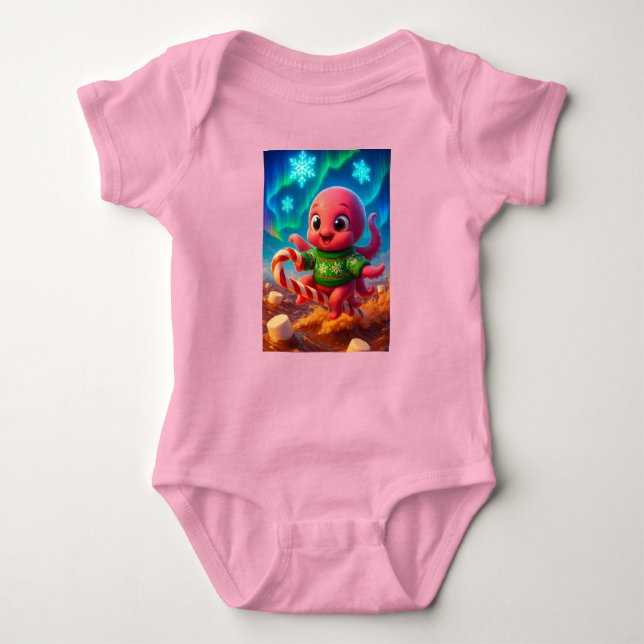 Body Para Bebê  Christmas Octopus, Author Natasha Us   (Frente)