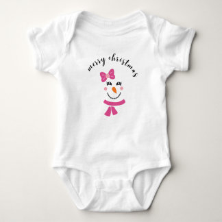 Body Para Bebê Christmas Snowman baby bodysuit