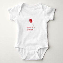 Body Para Bebê Chupa-o Butterglass com Red Lollipop