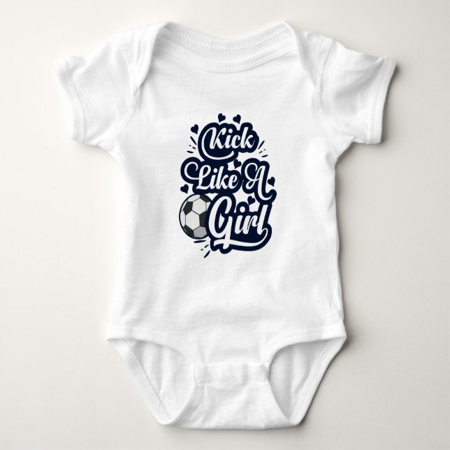 Body Para Bebê Chute Como Uma Garota (Frente)