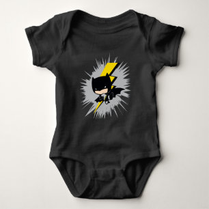 Body Para Bebê Chute de Relâmpago Chibi Batman
