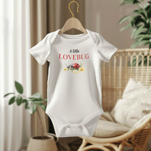 Body Para Bebê Chuva de Amor Baby Shower com Margaridas de Jardim