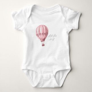 Body Para Bebê Chuva de Bebê Balão de Ar Quente Aventura Menina R