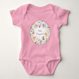 Body Para Bebê Chuva de Bebê Borboleta Presente Floral Jardim Cap