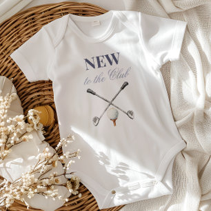Body Para Bebê Chuva de Bebê de Menino Azul Vintage Novo no Clube