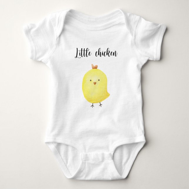 Body Para Bebê Chuva de Bebê Frango Fofo (Frente)