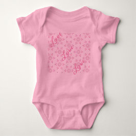 Body Para Bebê Chuva de Bebê Rosa Bebê Menina Bonita FlorPattern