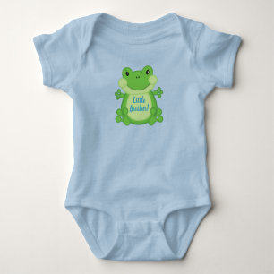 Body Para Bebê Chuva de Bebê Sapo Azul