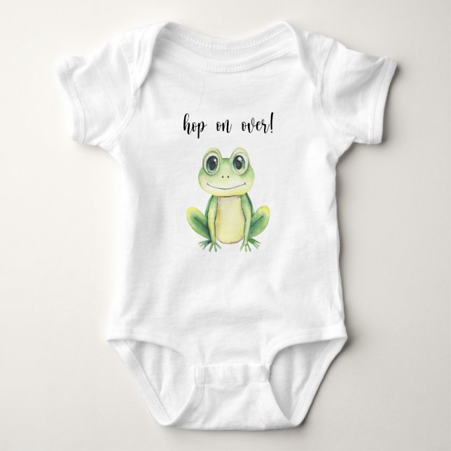Body Para Bebê Chuva de Bebê Sapo Fofo (Frente)