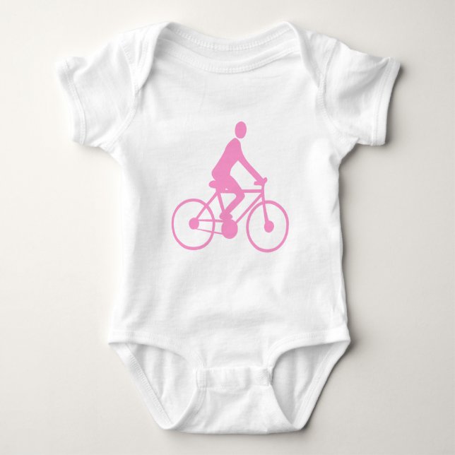 Body Para Bebê Ciclo - Rosa (Frente)