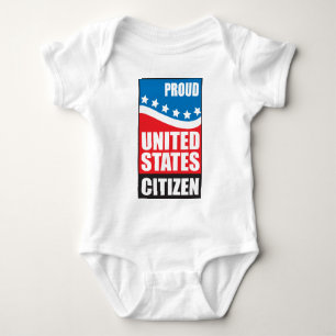 Body Para Bebê Cidadão orgulhoso dos E.U.