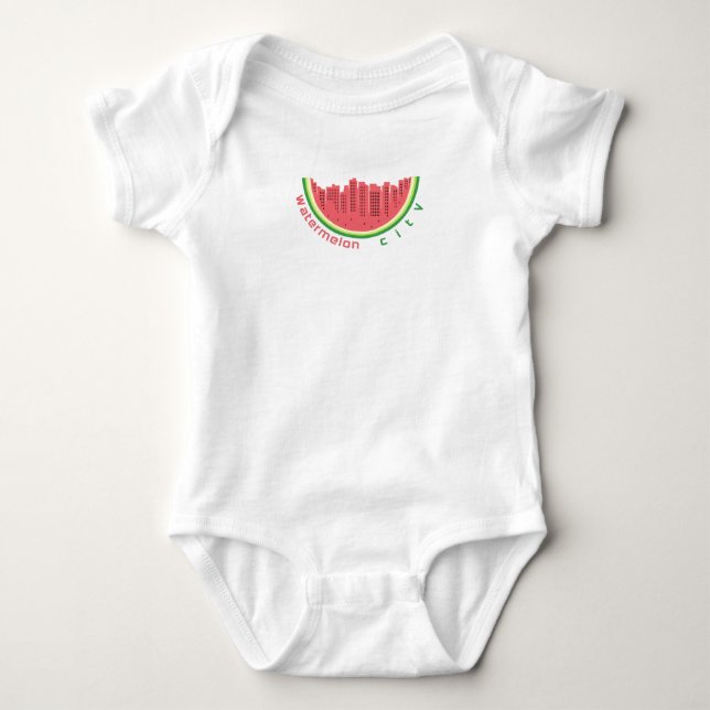 Body Para Bebê Cidade da Melancia (Frente)