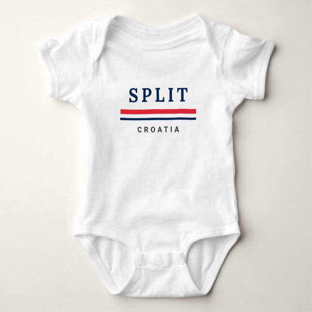 Body Para Bebê Cidade de Split Croácia (Frente)