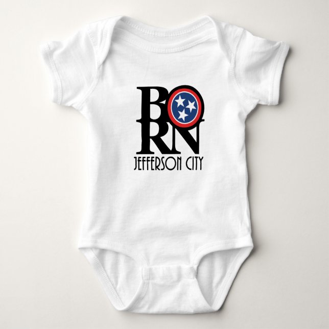 Body Para Bebê Cidade do Jefferson nascer (Frente)