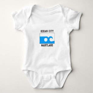 Body Para Bebê Cidade Maryland do oceano