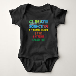 Body Para Bebê Cientista das Alterações Climáticas no Ambiente