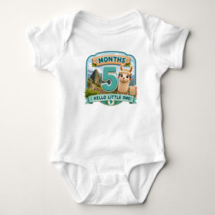 Body Para Bebê Cinco Meses de Pequenas Aventuras Marco