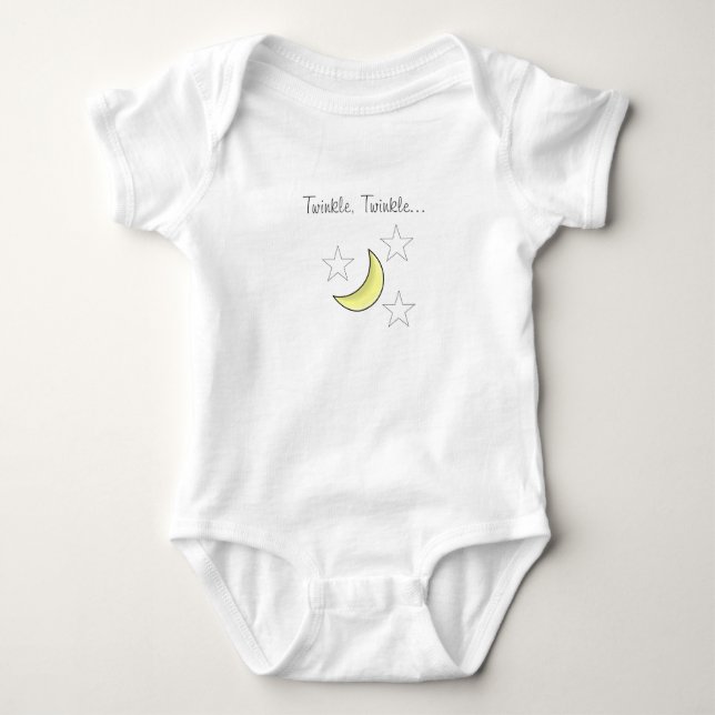 Body Para Bebê Cintilação, cintilação Onsie (Frente)