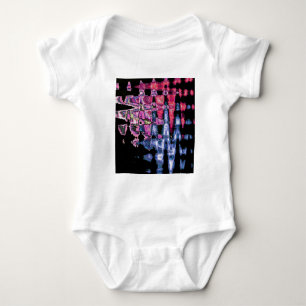 Body Para Bebê Cinzas de Cinza Roxo bonito e Aquarelas Negras