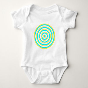 Body Para Bebê Círculo Colorido Concentrado de Vestuário para Beb