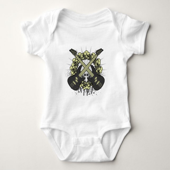 Body Para Bebê Círculo de crânios (Frente)