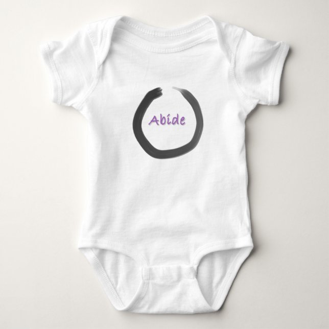Body Para Bebê Círculo Enso Budista de bide Zen (Frente)