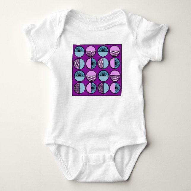 Body Para Bebê Círculos e estrelas (Frente)