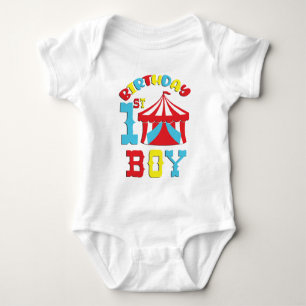 Body Para Bebê Circus First Birthday Bodycase