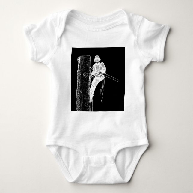 Body Para Bebê Cirurgião Árvore Arborista no trabalho presente Ch (Frente)