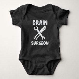 Body Para Bebê Cirurgião do Drain Engraçado Canalizador Marido