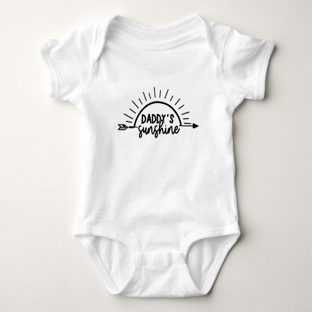 Body Para Bebê Citação de Bebê Sol do Papai  (Frente)