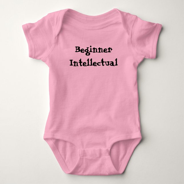 Body Para Bebê Citação de Intelectual Iniciante (Frente)