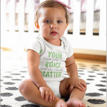 Body Para Bebê Citação de Motivação de Sua Matéria de Voz Verde P<br><div class="desc">Citação de Motivação de Sua Matéria de Voz Verde Positiva</div>
