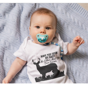 Body Para Bebê Citação do Pai da Estação de Caça Funny Deer