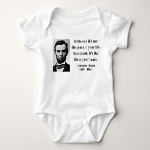 Body Para Bebê Citações 2b de Abraham Lincoln