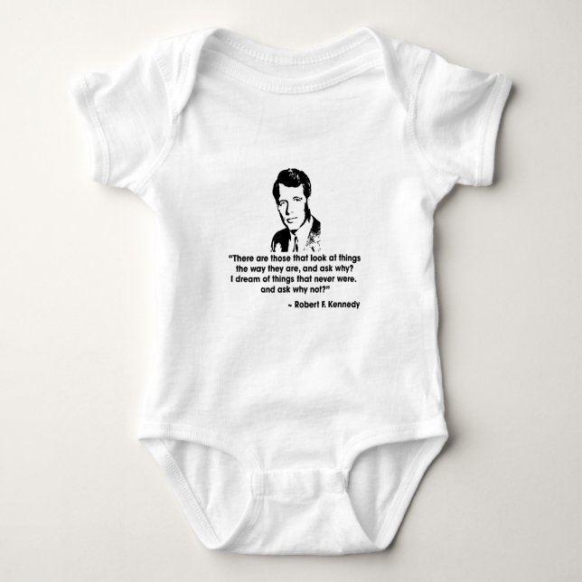BODY PARA BEBÊ CITAÇÕES DE BOBBY KENNEDY (Frente)