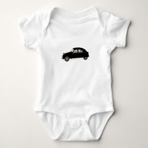Body Para Bebê Citroen preto 2CV