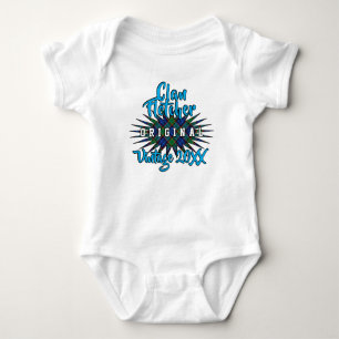 Body Para Bebê Clã Fletcher Tartan Burst Vintage Aniversário