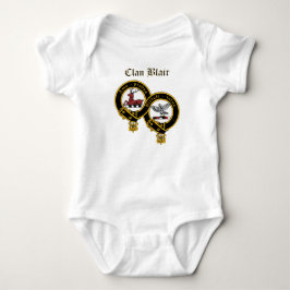 Body Para Bebê Clan Blair Crest com Nome Baby Jumper