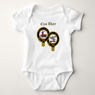 Body Para Bebê Clan Blair Crest com Nome Baby Jumper