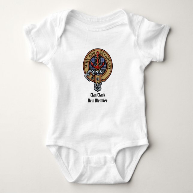 Body Para Bebê Clan Clark Crest Baby Bodydress (Frente)